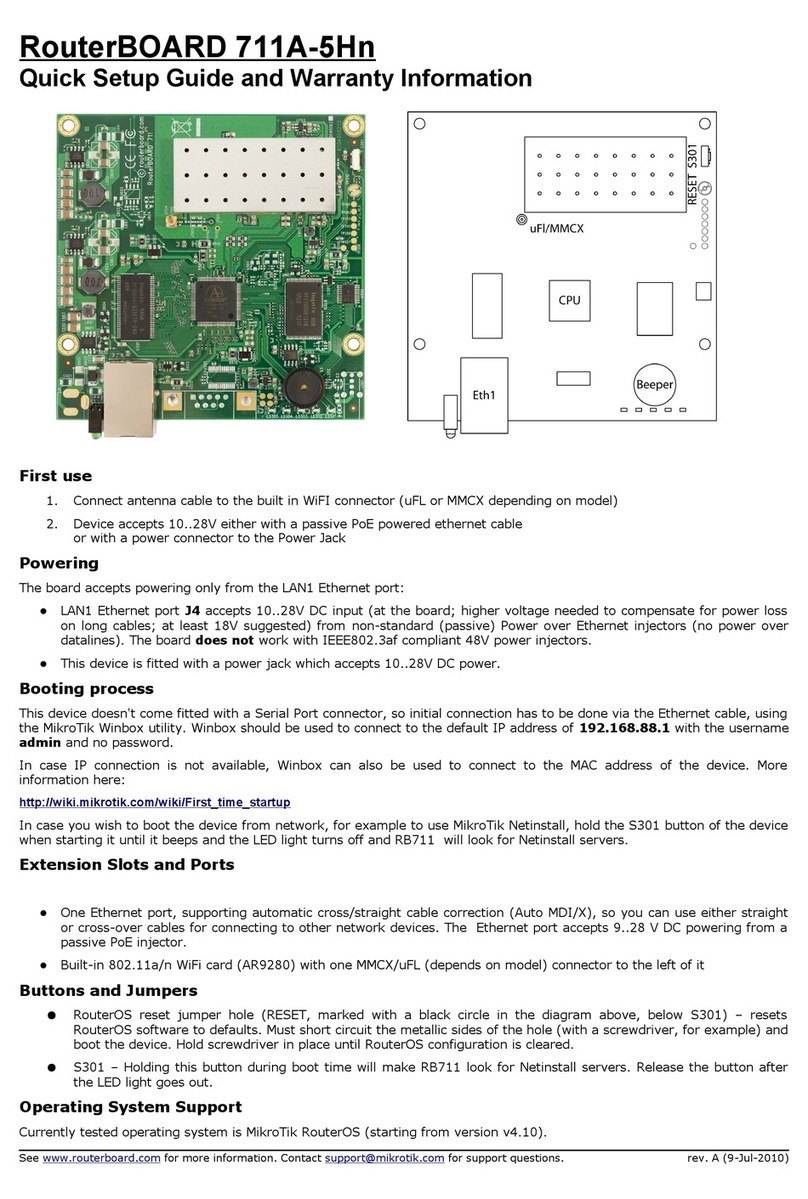 MikroTik RouterBOARD 711A-5Hn User manual