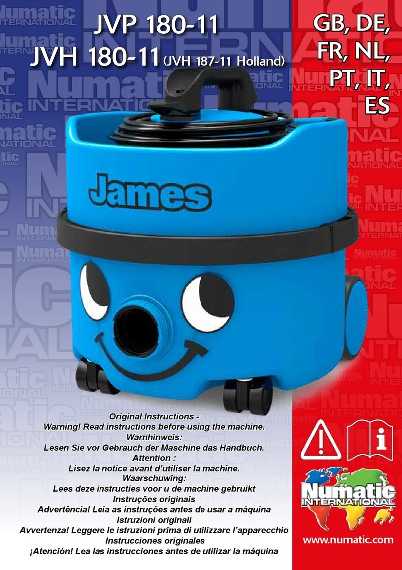 Numatic James JVP 180-11 instructions