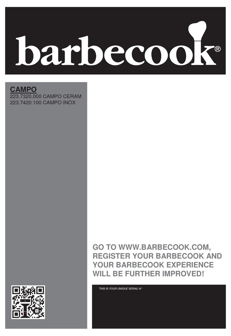 Barbecook CAMPO CERAM 223.7320.000 user guide