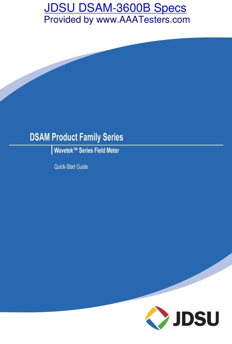 JDS Uniphase Wavetek DSAM Series User manual