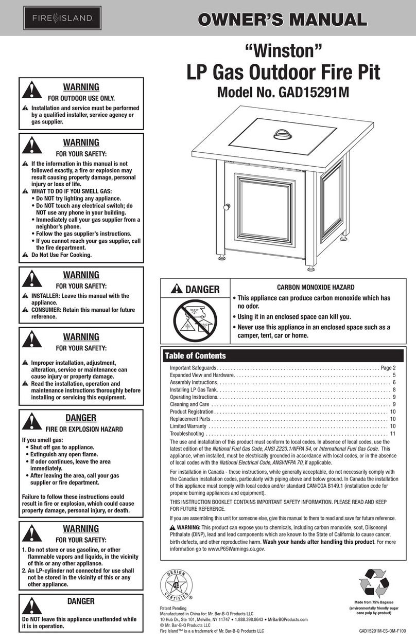 Fire Island Winston owner's manual