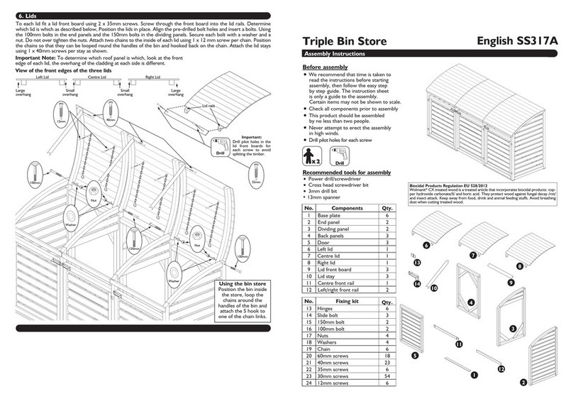 Rowlinson Garden Products SS317A Assembly instructions Rowlinson Garden Products SS317A Assembly instructions