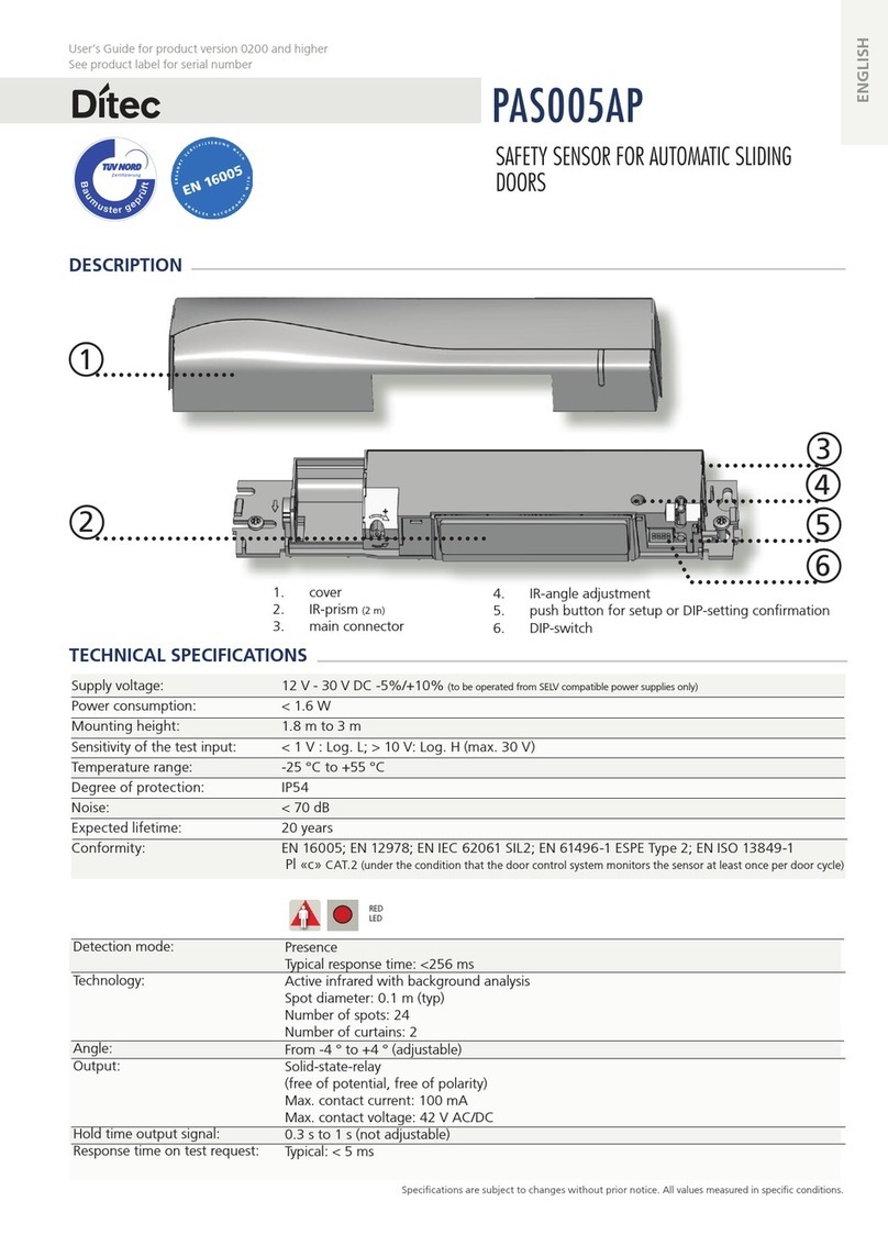 Assa Abloy Ditec PAS005AP User manual