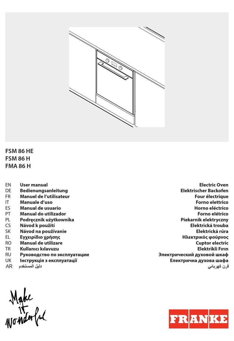 Franke FSM 86 HE user manual
