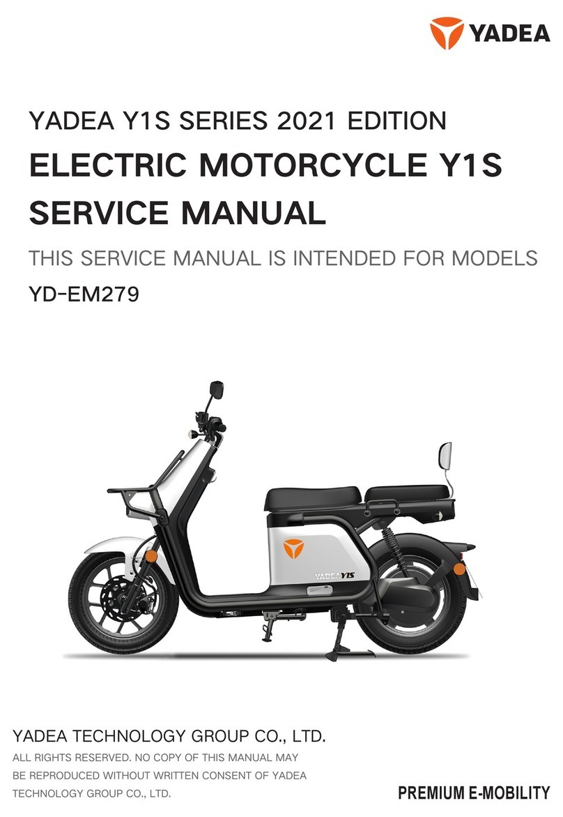 Yadea Y1S Series User manual