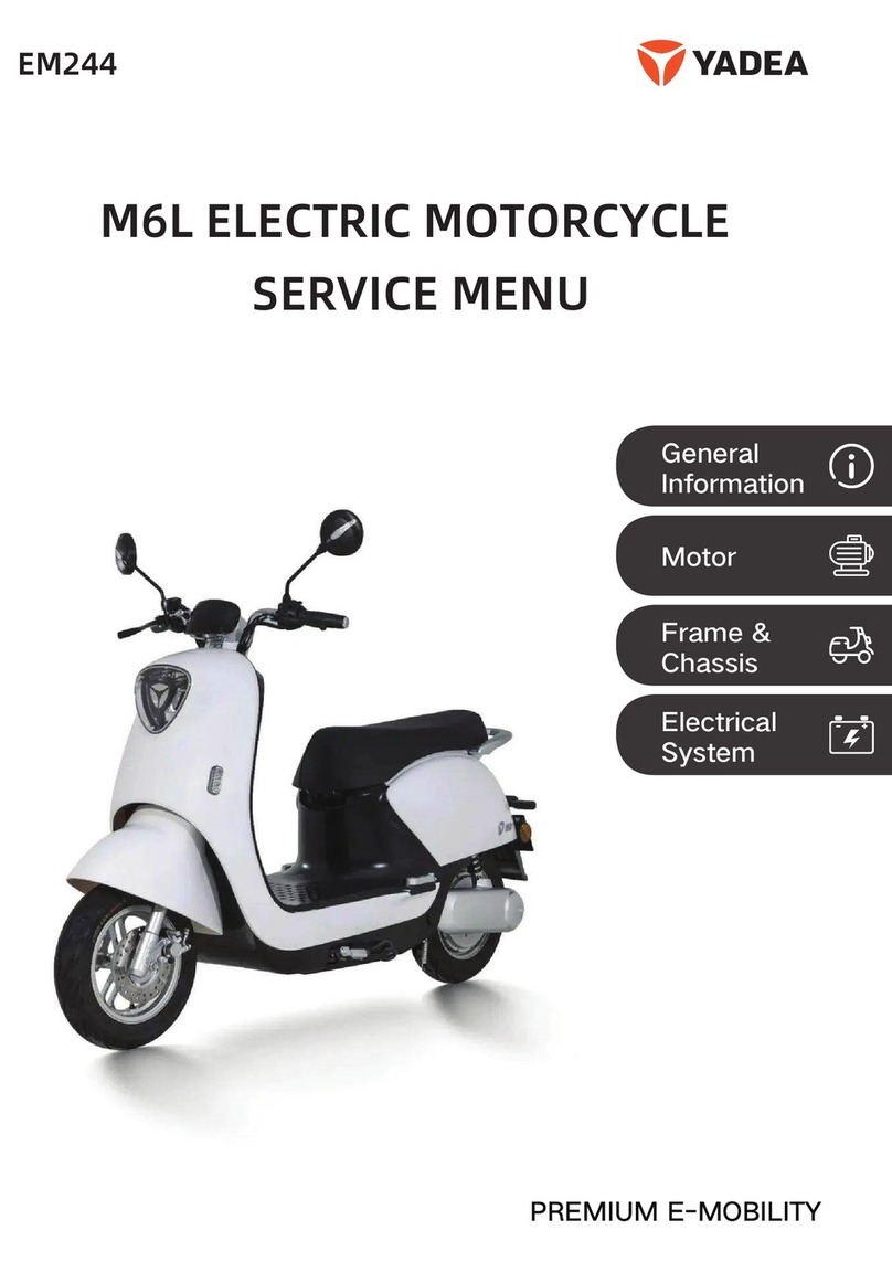 Yadea M6L Service Menu
