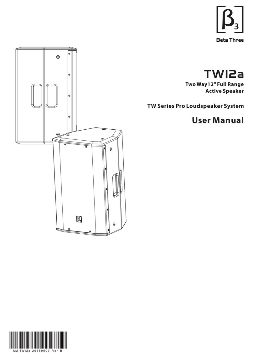 Beta Three TW12a User manual