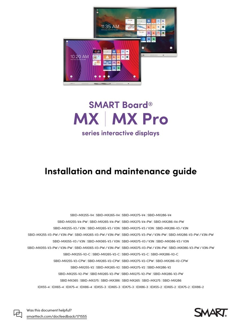 SMART Board SBID-MX255-V4 Product manual