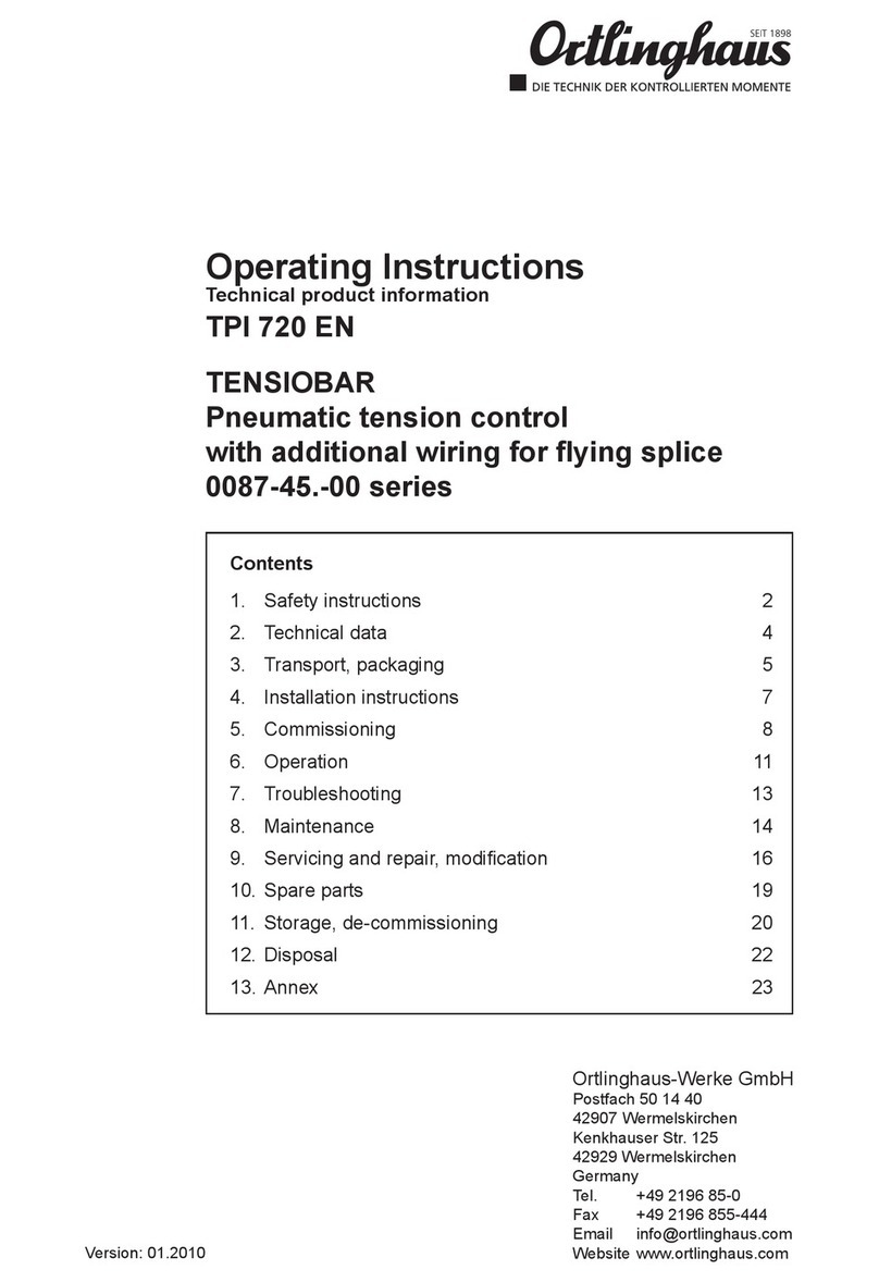 Ortlinghaus TENSIOBAR TPI 720 EN operating instructions Ortlinghaus TENSIOBAR TPI 720 EN operating instructions