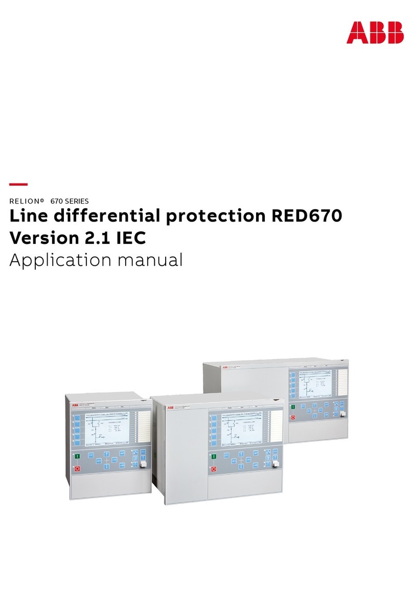 ABB Relion 670 series Instructions for use