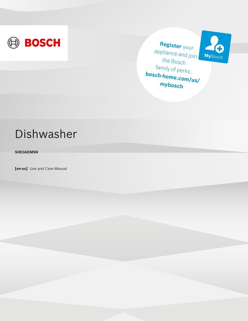 Bosch SHE3AEM5N use and care manual