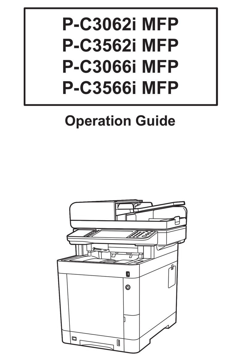 Triumph Adler P-C3062i Operation guide