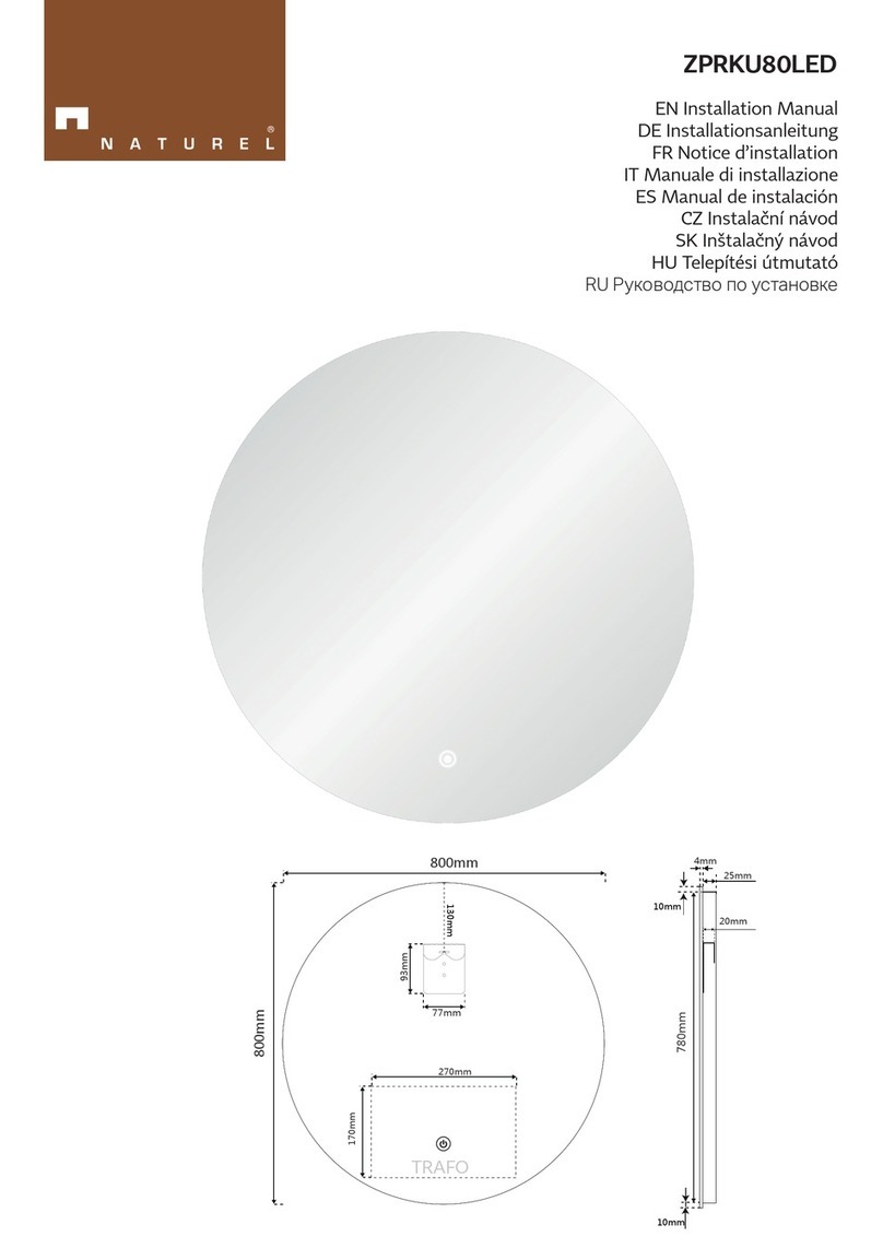 Naturel ZPRKU80LED installation manual