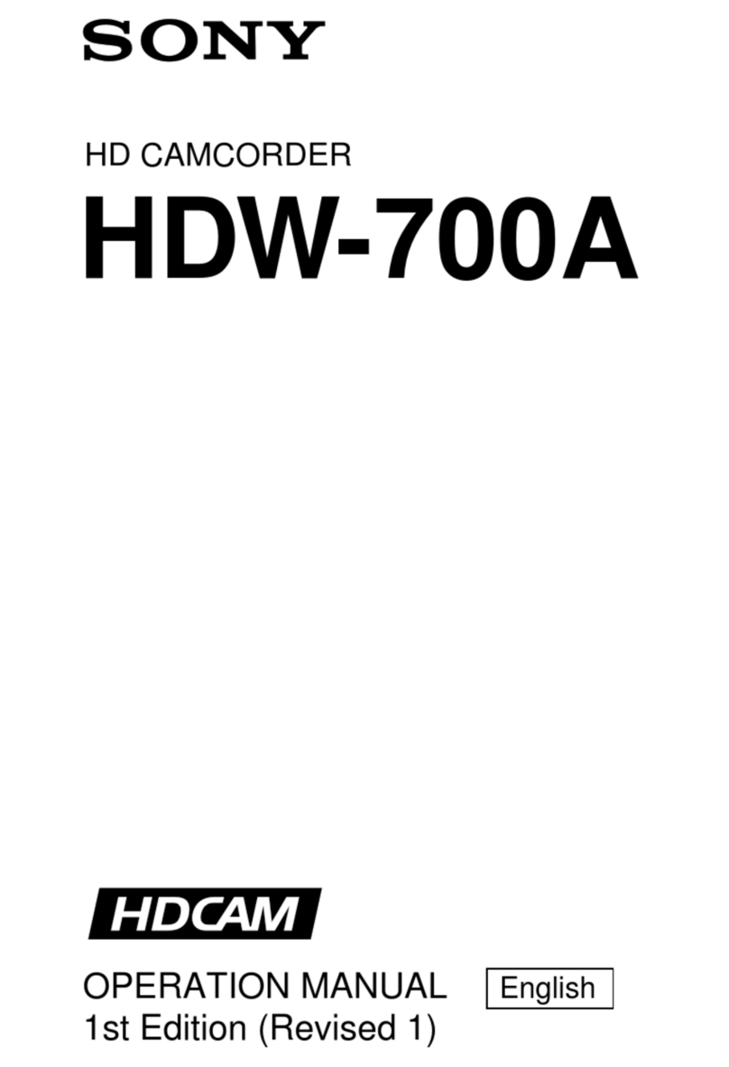 Sony HDCAM HDW-700A User manual