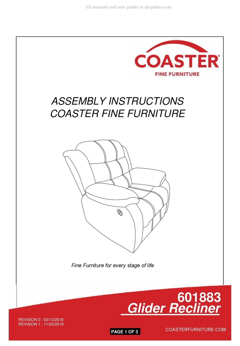 Coaster 601883 Assembly instructions Coaster 601883 Assembly instructions