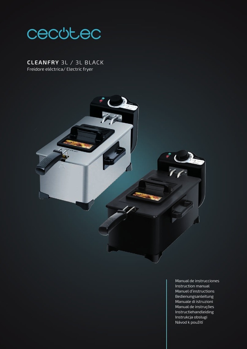 cecotec CleanFry 3 L Full Inox User manual