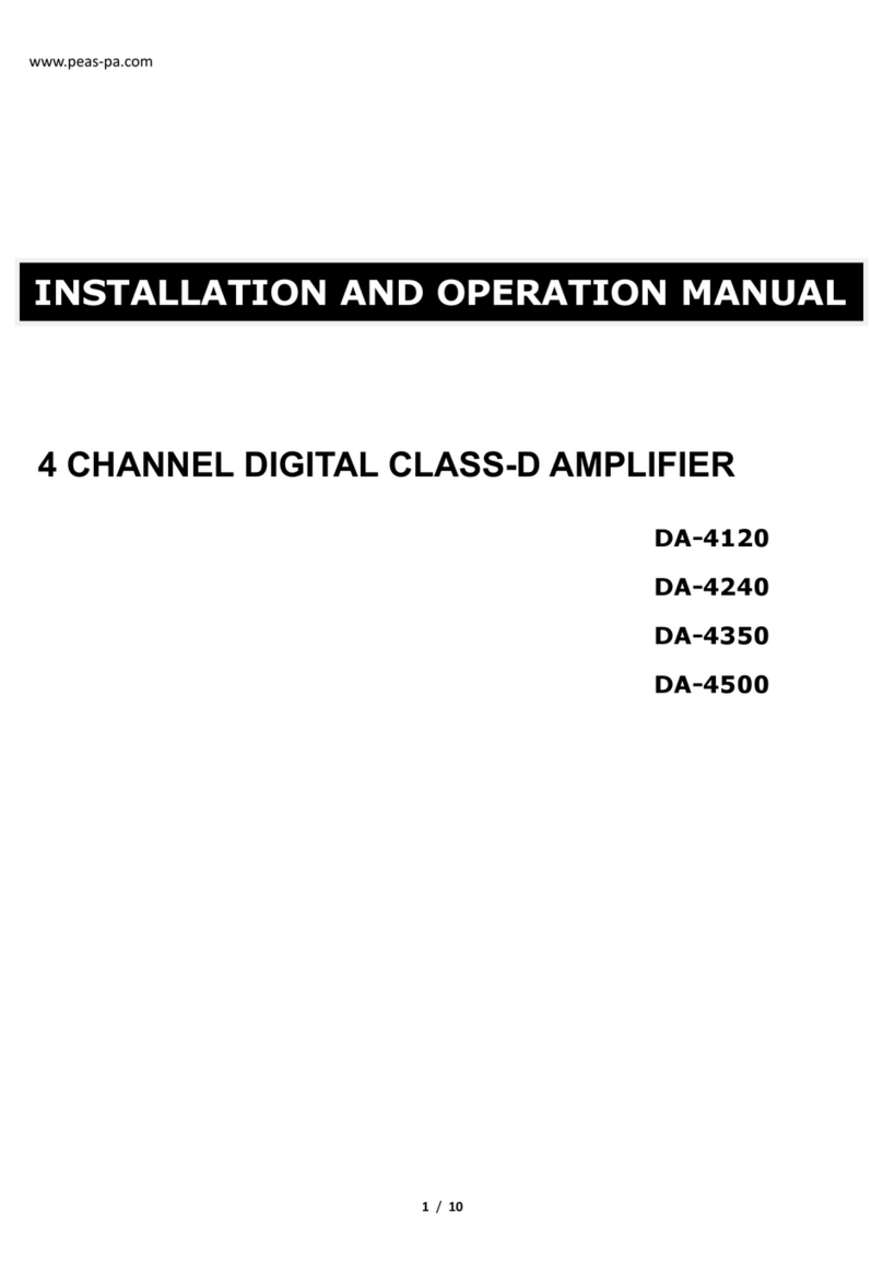 PEAS DA-4120 Installation and operation manual