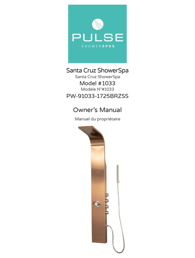 PULSE+ Santa Cruz ShowerSpa 1033 User manual