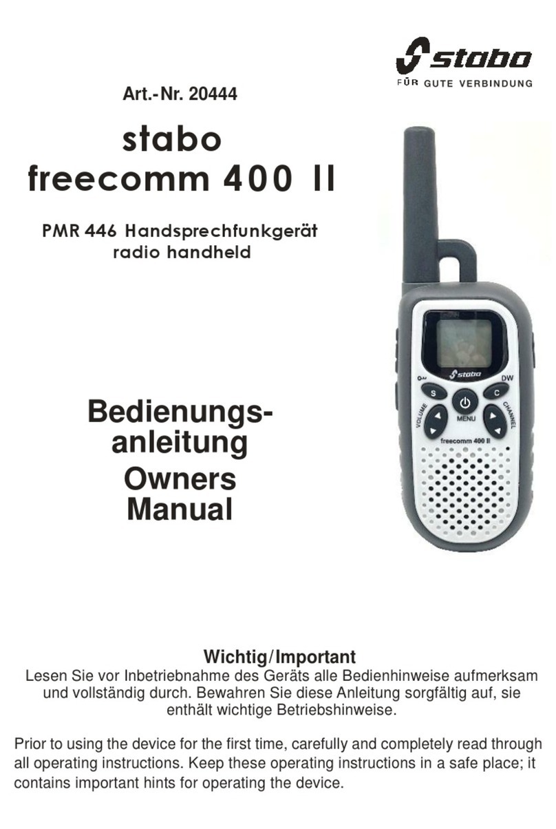 stabo freecomm 400 II User manual
