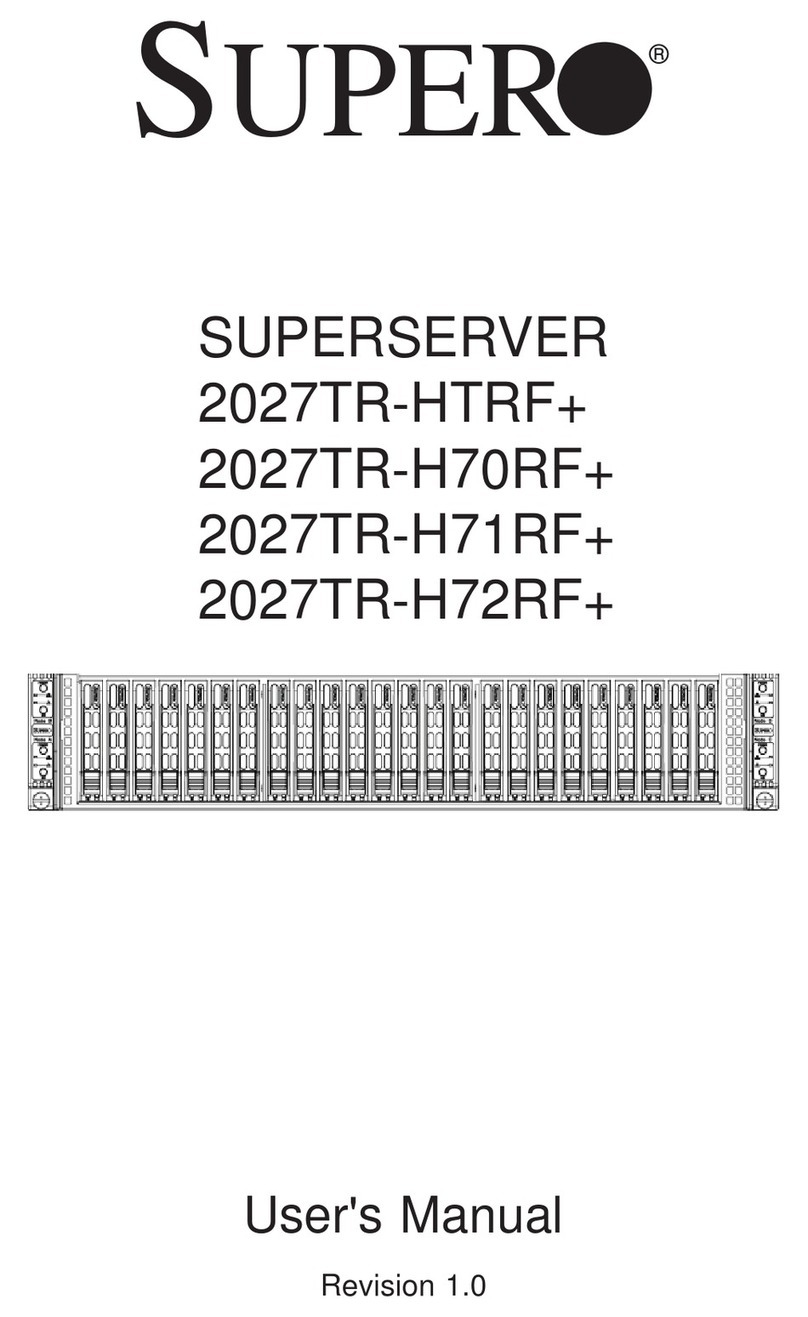 Supero SUPERSERVER 2027TR-HTRF+ User manual Supero SUPERSERVER 2027TR-HTRF+ User manual
