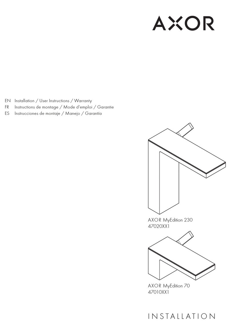 Axor MyEdition 230 47020 1 Series Instruction Manual
