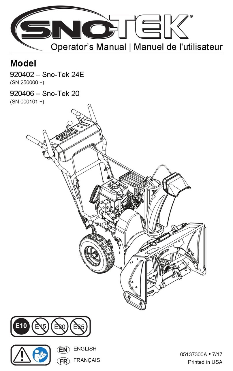 Ariens Sno-Tek 20 User manual