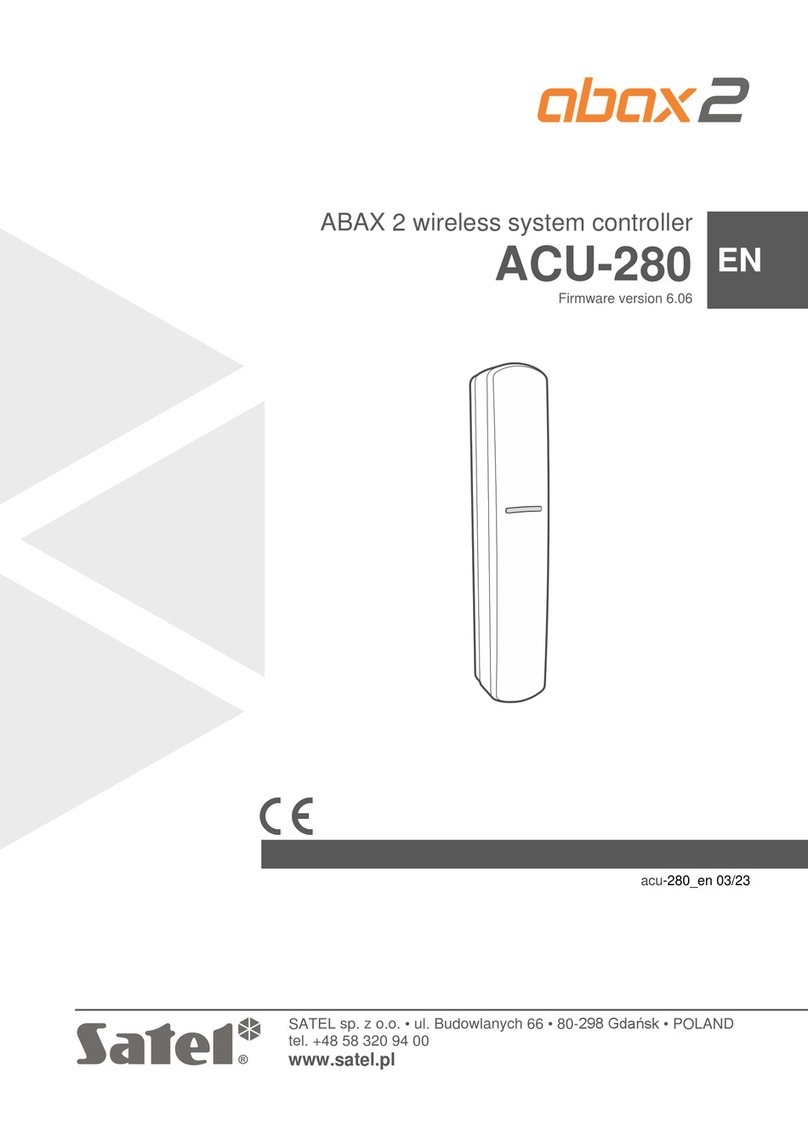 Satel ACU-280 User manual
