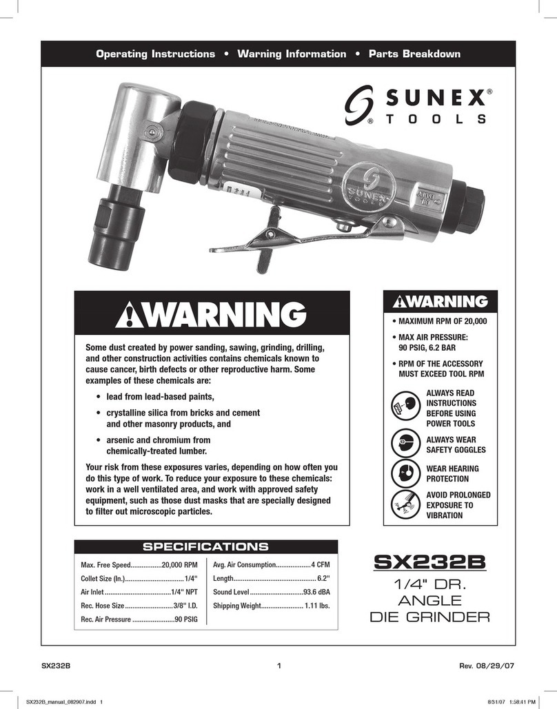 Sunex Tools SX232B operating instructions
