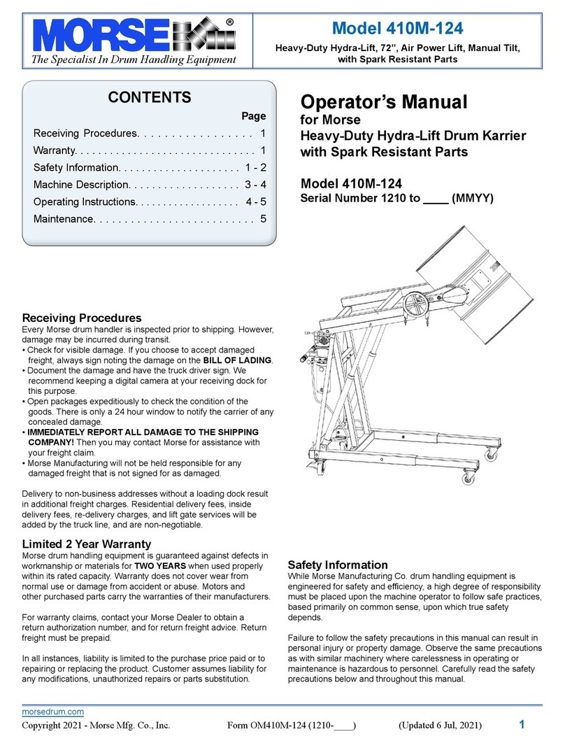 morse 410M-124 Operator's manual morse 410M-124 Operator's manual