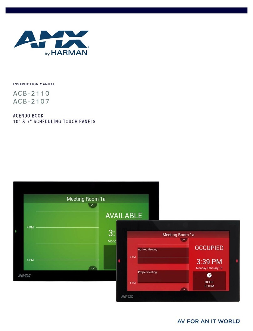 Harman AMX ACENDO BOOK ACB-2110 User manual