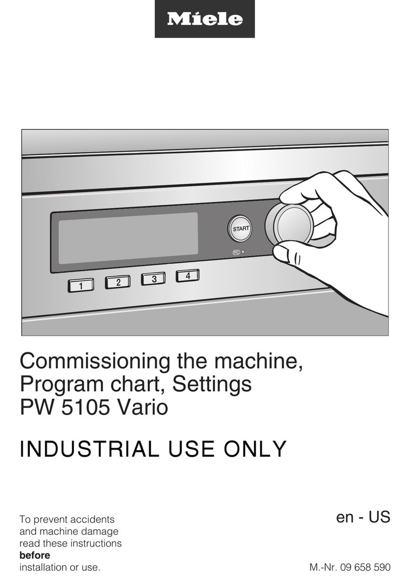 Miele PW 5105 Vario Quick start guide