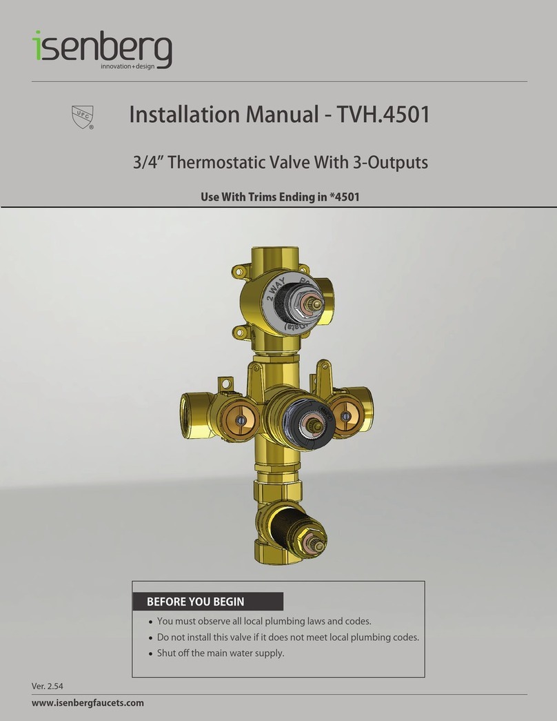 Isenberg TVH.4501 installation manual