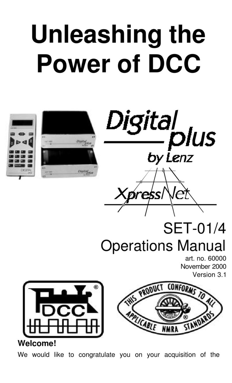 Lenz Digital plus SET-01/4 Operation manual