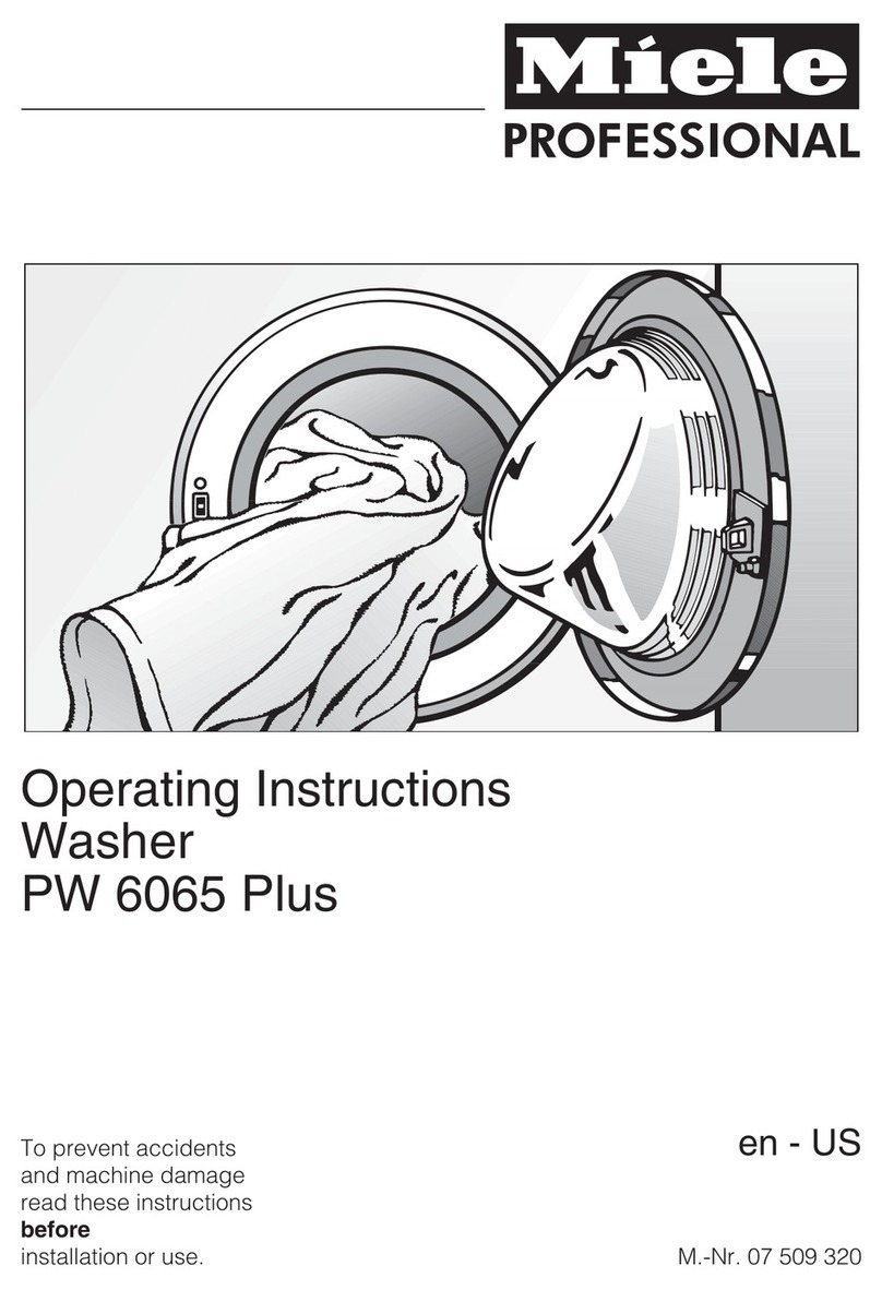 Miele professional PW 6065 Plus User manual