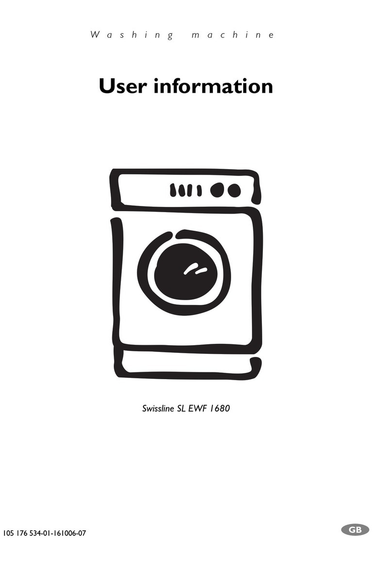 Electrolux Swissline SL EWF 1680 User information