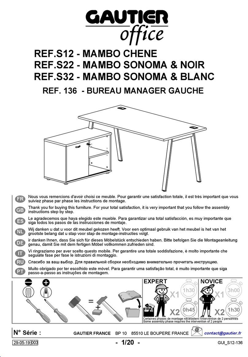 Gautier Office Mambo 136 manual Gautier Office Mambo 136 manual