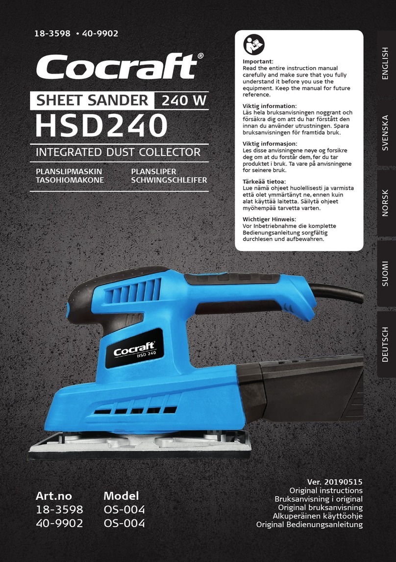 Cocraft HSD240 Original instructions