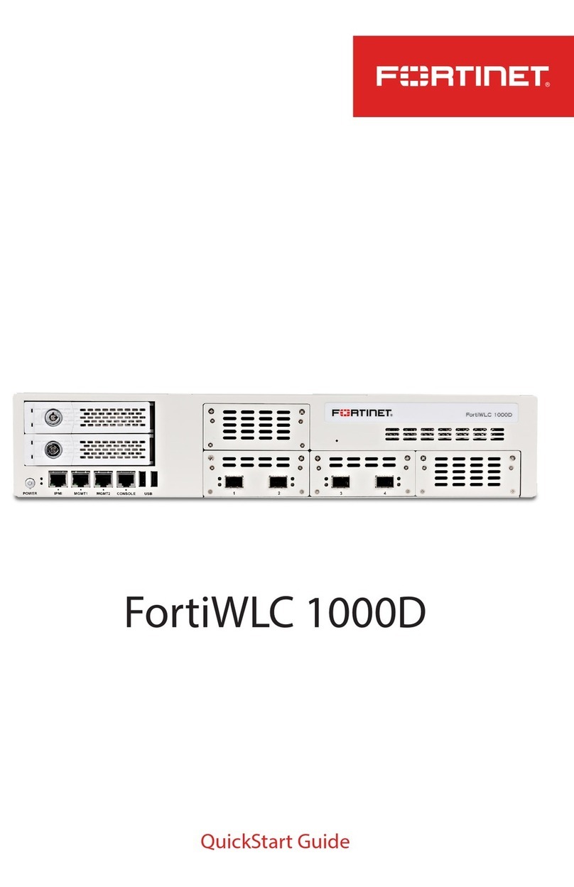 Fortinet FortiWLC 1000D User manual
