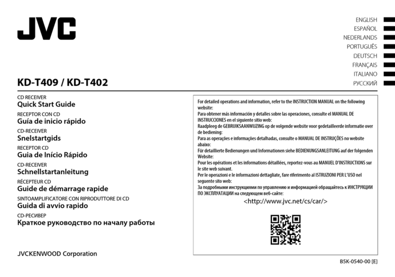 JVC KD-T402 User manual
