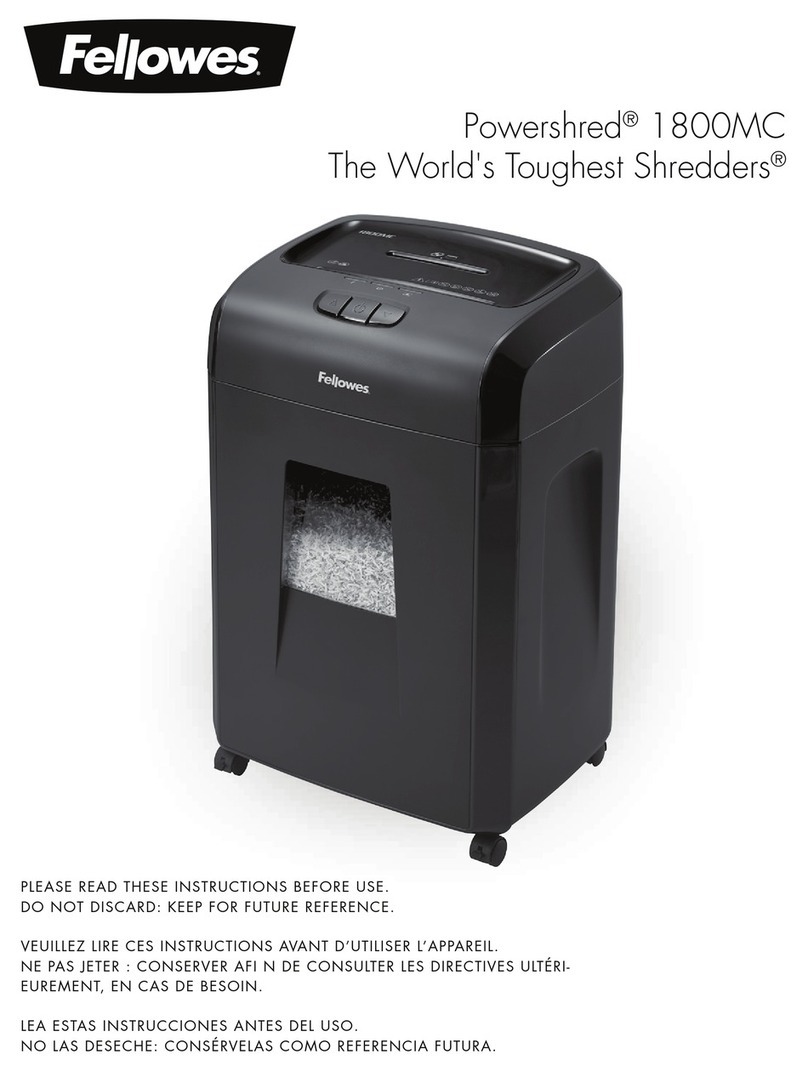 Fellowes Powershred 1800MC manual