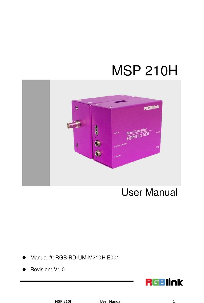 RGBlink MSP 210H user manual