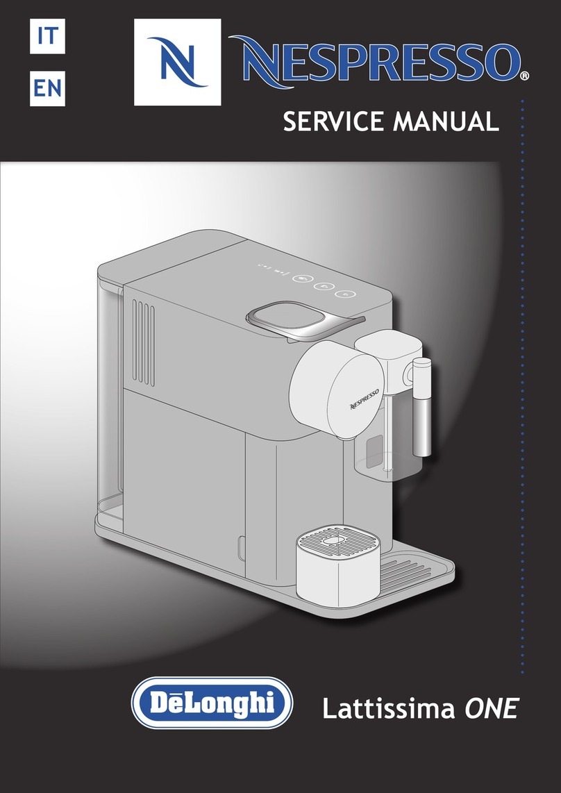 DeLonghi nespresso lattissima Service manual
