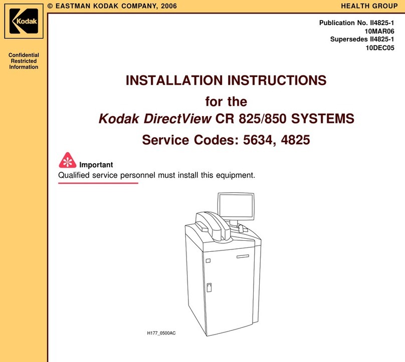 Kodak DirectView CR 825 User manual