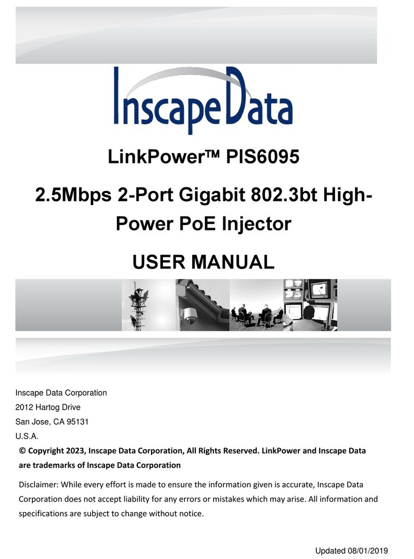 Inscape Data LinkPower PIS6095 user manual Inscape Data LinkPower PIS6095 user manual