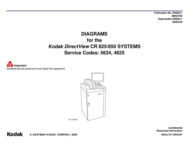 Kodak DirectView CR 825 Quick start guide