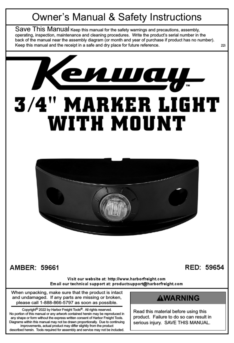 Kenway 59661 Owner's manual & safety instructions