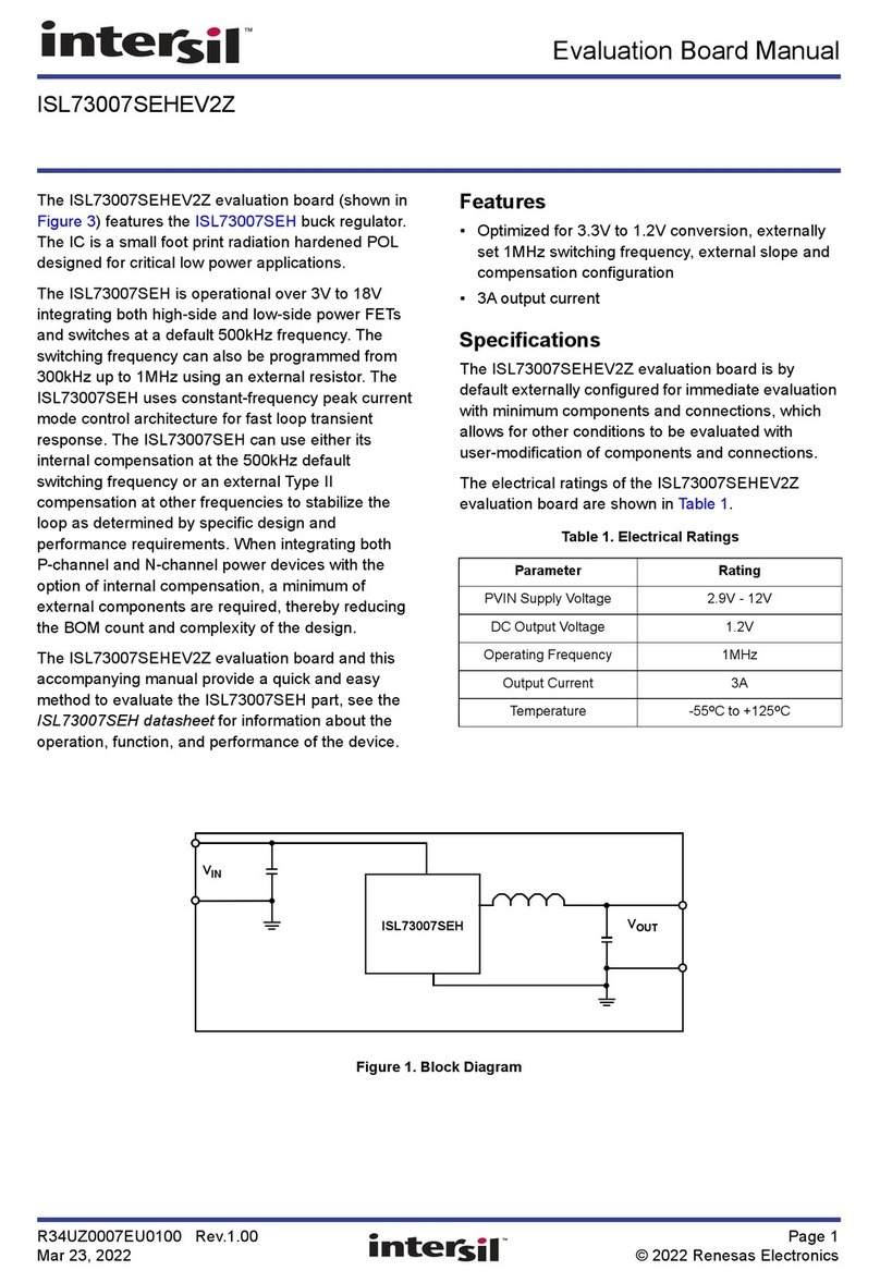 Intersil ISL73007SEHEV2Z User manual