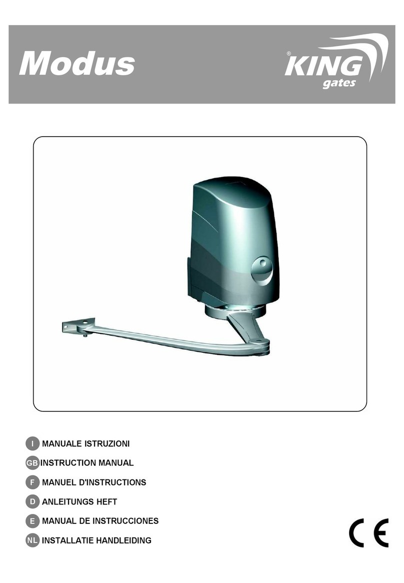 King gates Modus 280 User manual