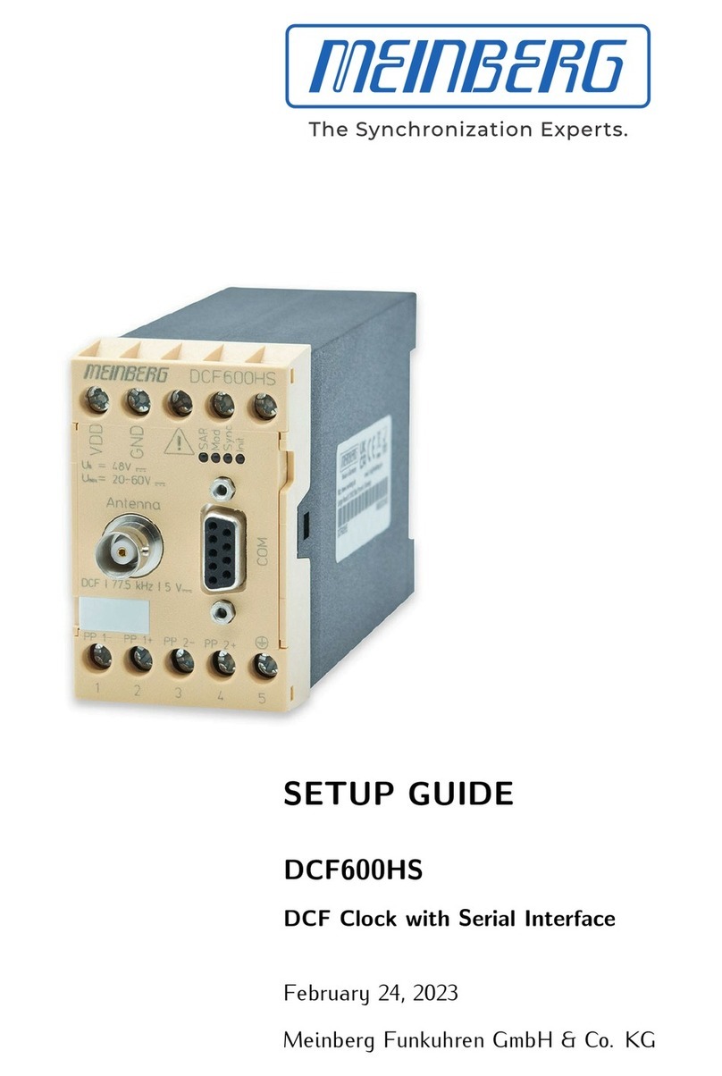Meinberg DCF600HS User manual