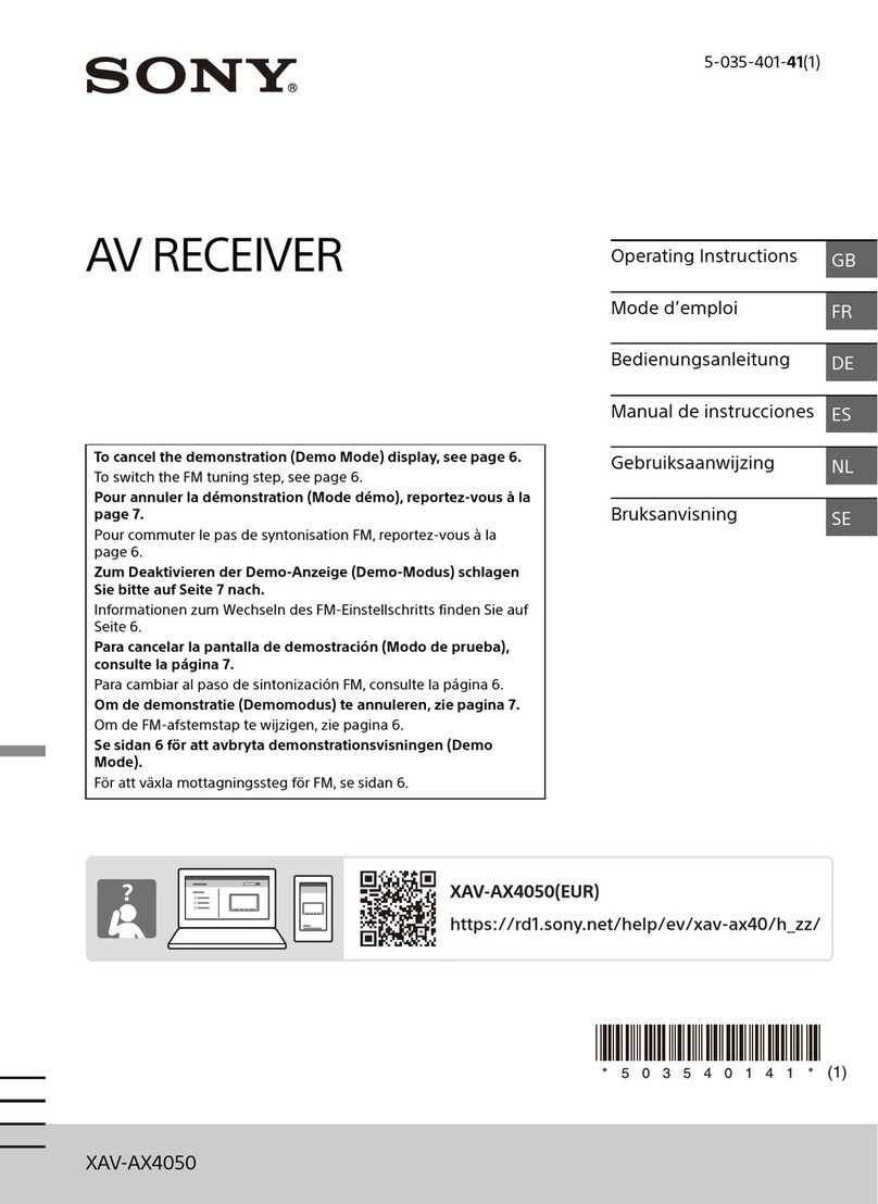 Sony XAV-AX4050 operating instructions